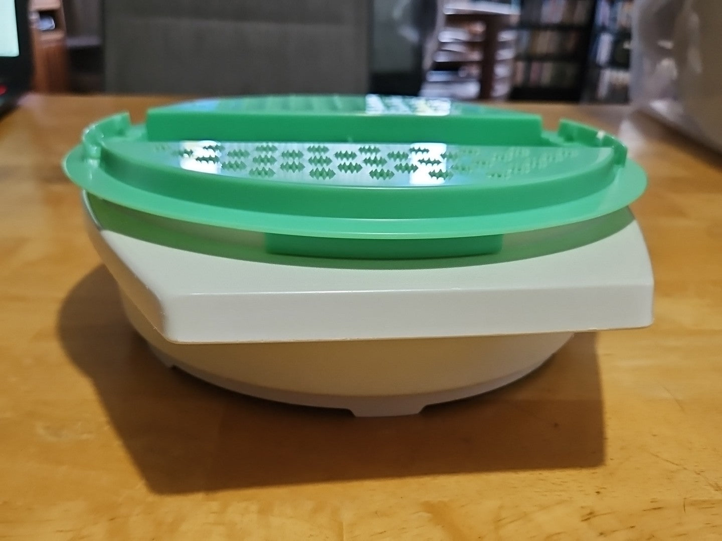 Vintage Tupperware Jadeite Green Cheese Grater W/ Almond Bowl 2 Pc Set - No Lid