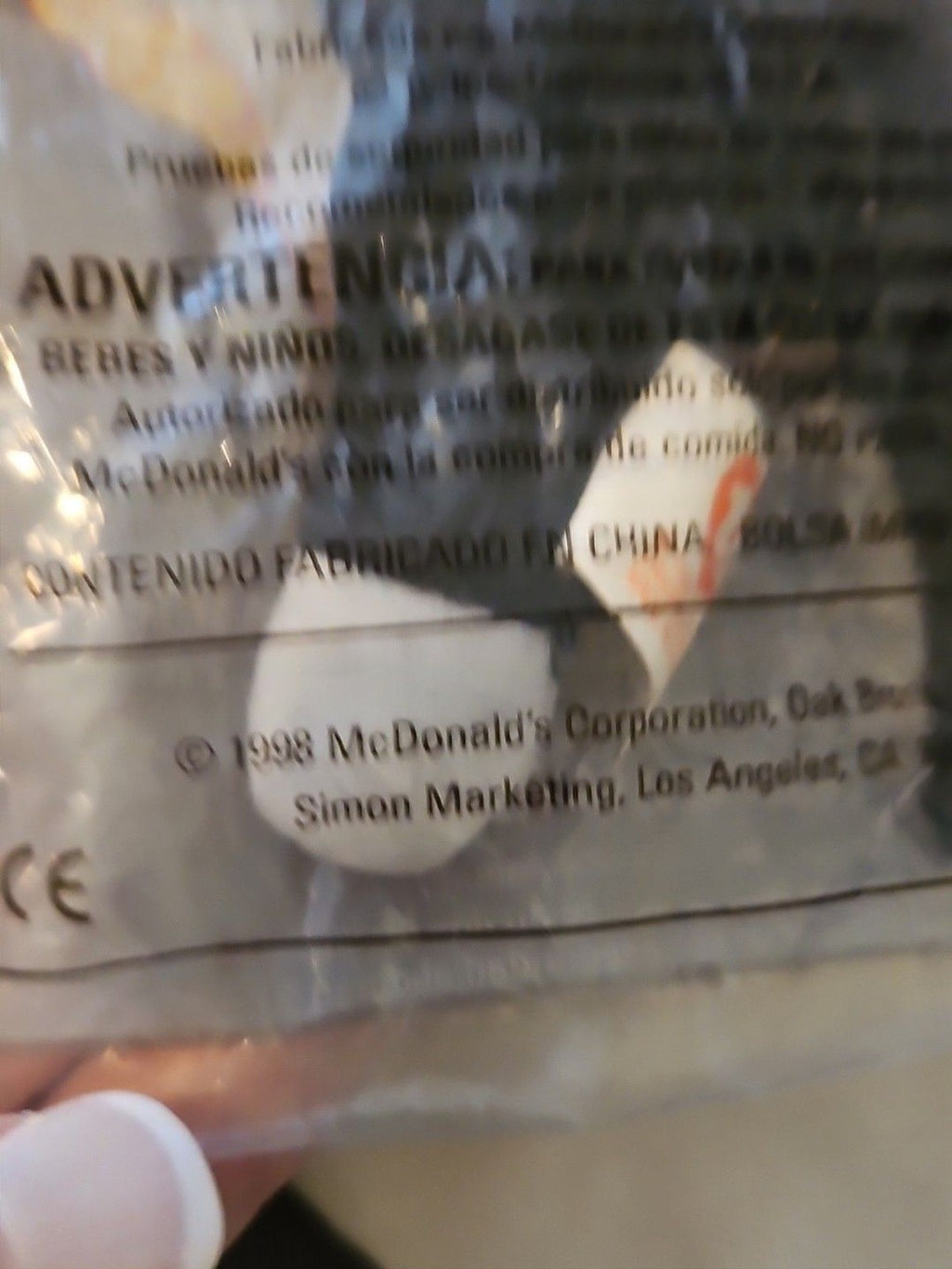 Vintage 1998 (Rare '93 Tag Error) Ty McDonald's Teenie Beanie Baby #10 Zip
