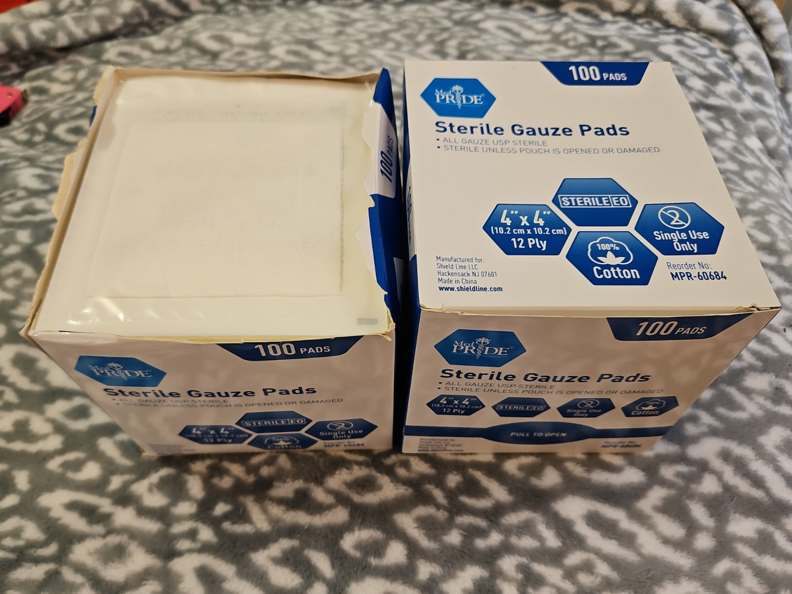 Medpride & Gauze Care 4’’ x 4’’ Sterile Gauze Pads for Wound Dressing 207 Pcs