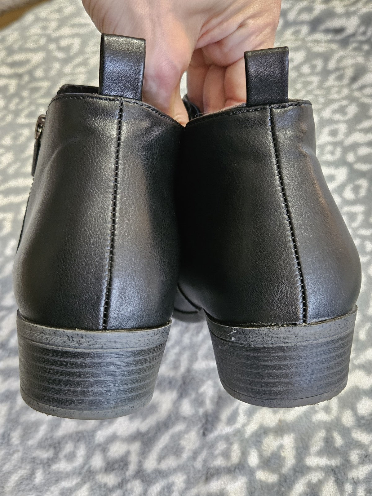 Sonoma Goods For Life Millo Black Ankle Boots Zip-up Women’s Size 9 EUC