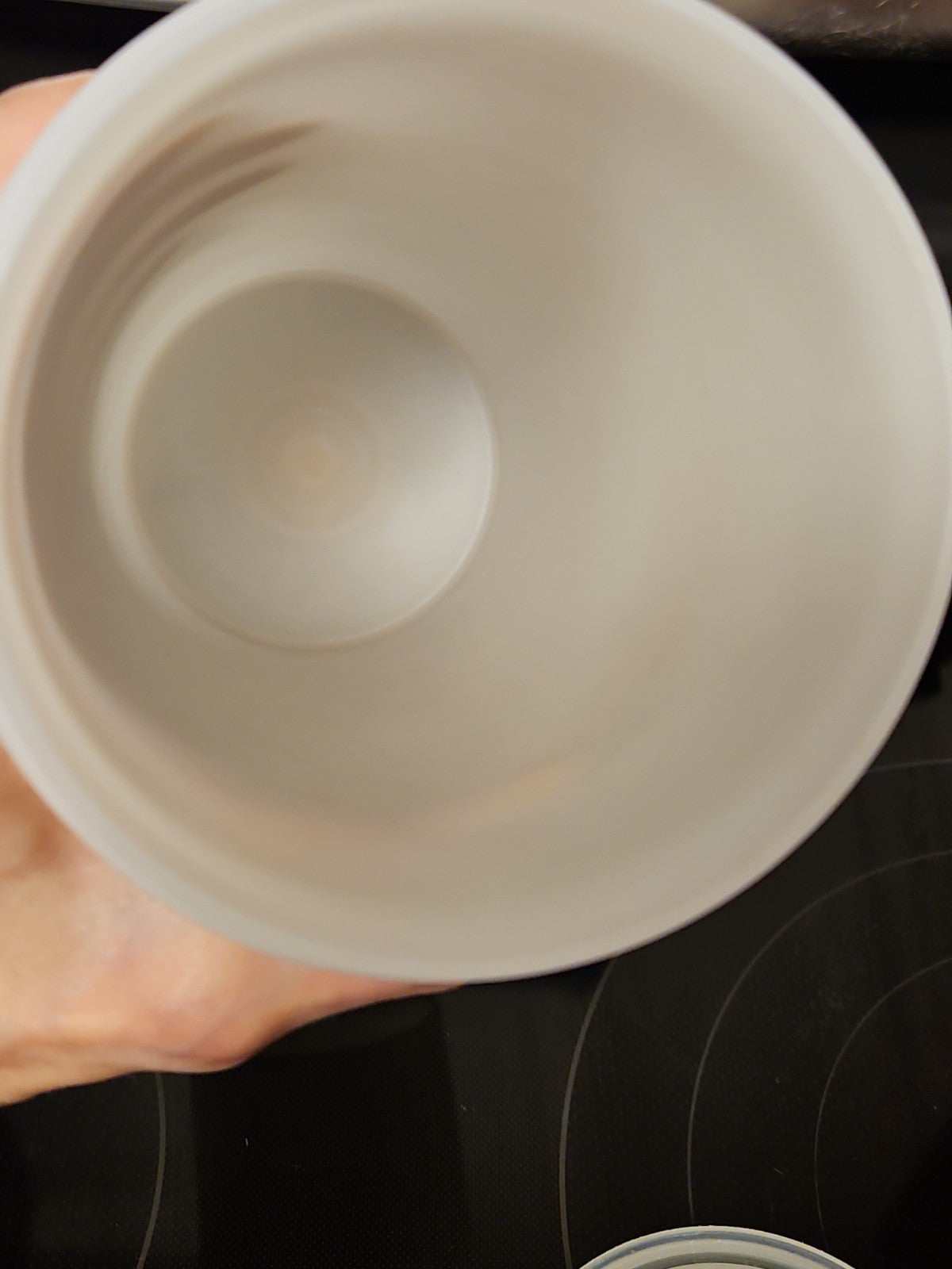 Vintage Tupperware 261 Sheer Handolier Pitcher Sheer Flip Top Seal 563