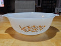 Vintage Glasbake Autumn Leaf Jewel Tea China 4 Qt Cinderella Mixing Bowl J-2357