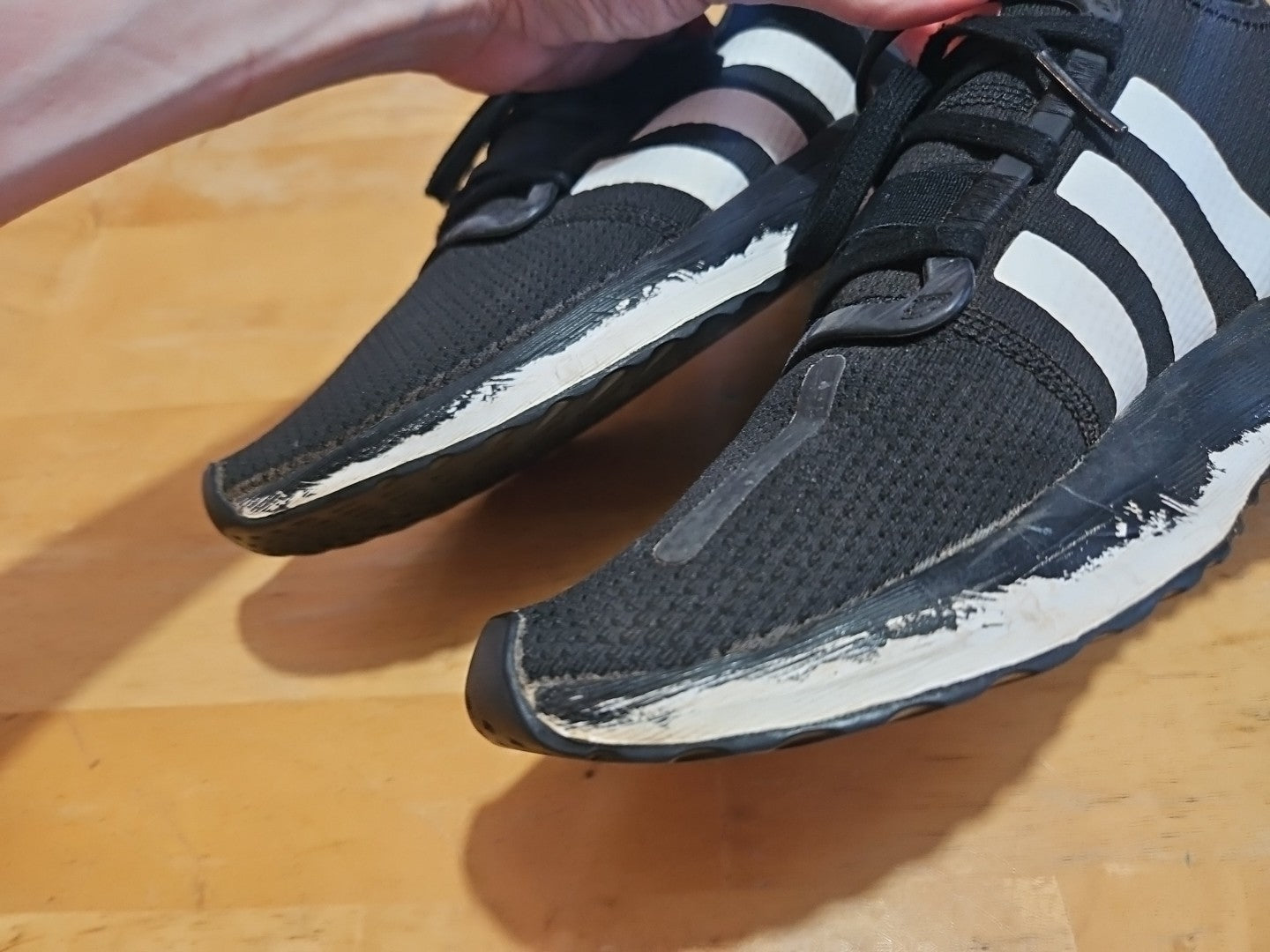 Adidas U Path Run Casual Sneakers From Finish Line Mens Size 10.5 Black & Orange