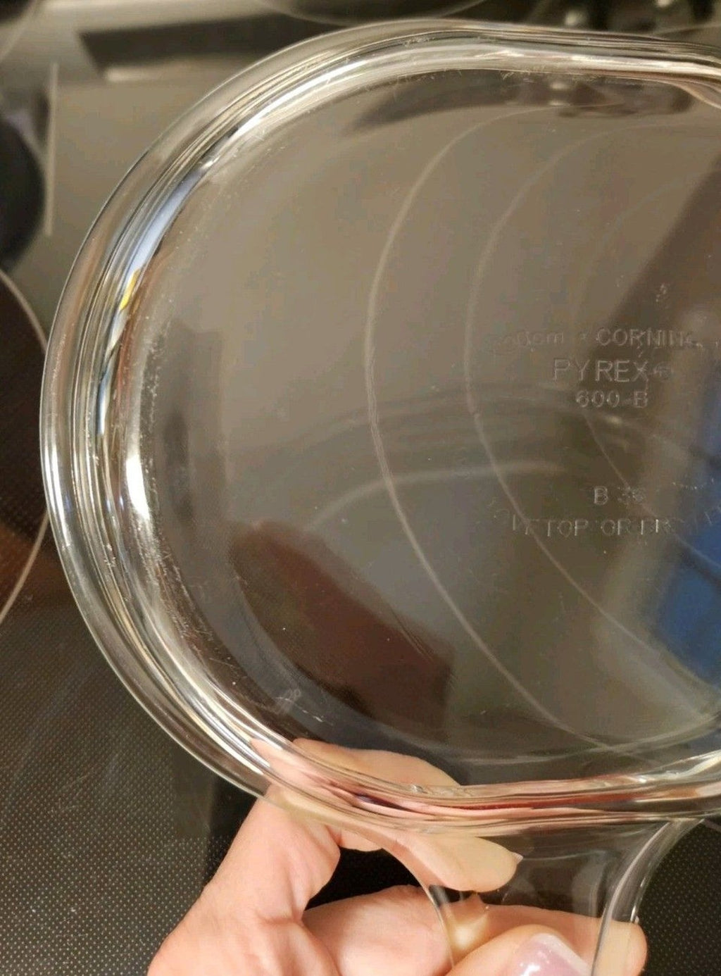 Vintage Pyrex Clear Oval 600-B B36 (Grab-It) Casserole Replacement Lid