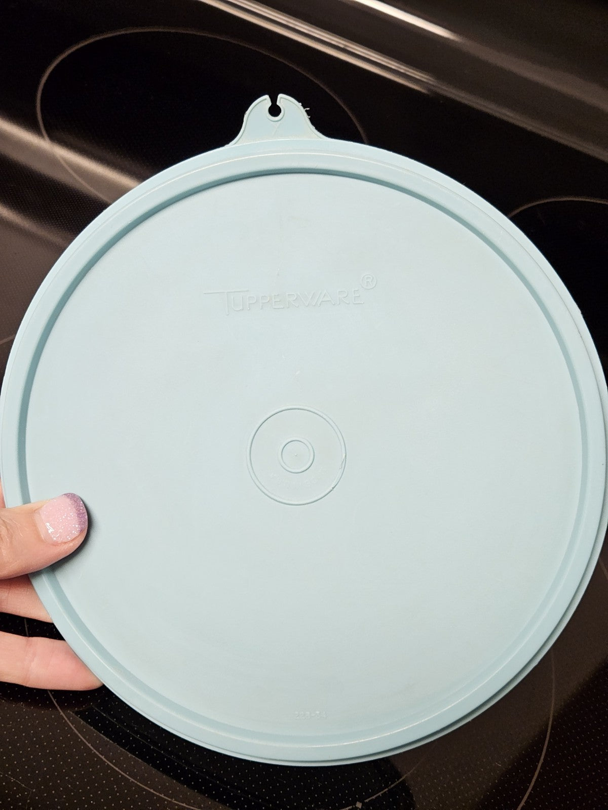 Tupperware Wonderlier Bowl Sheer With Teal Lid Seal 235-21
