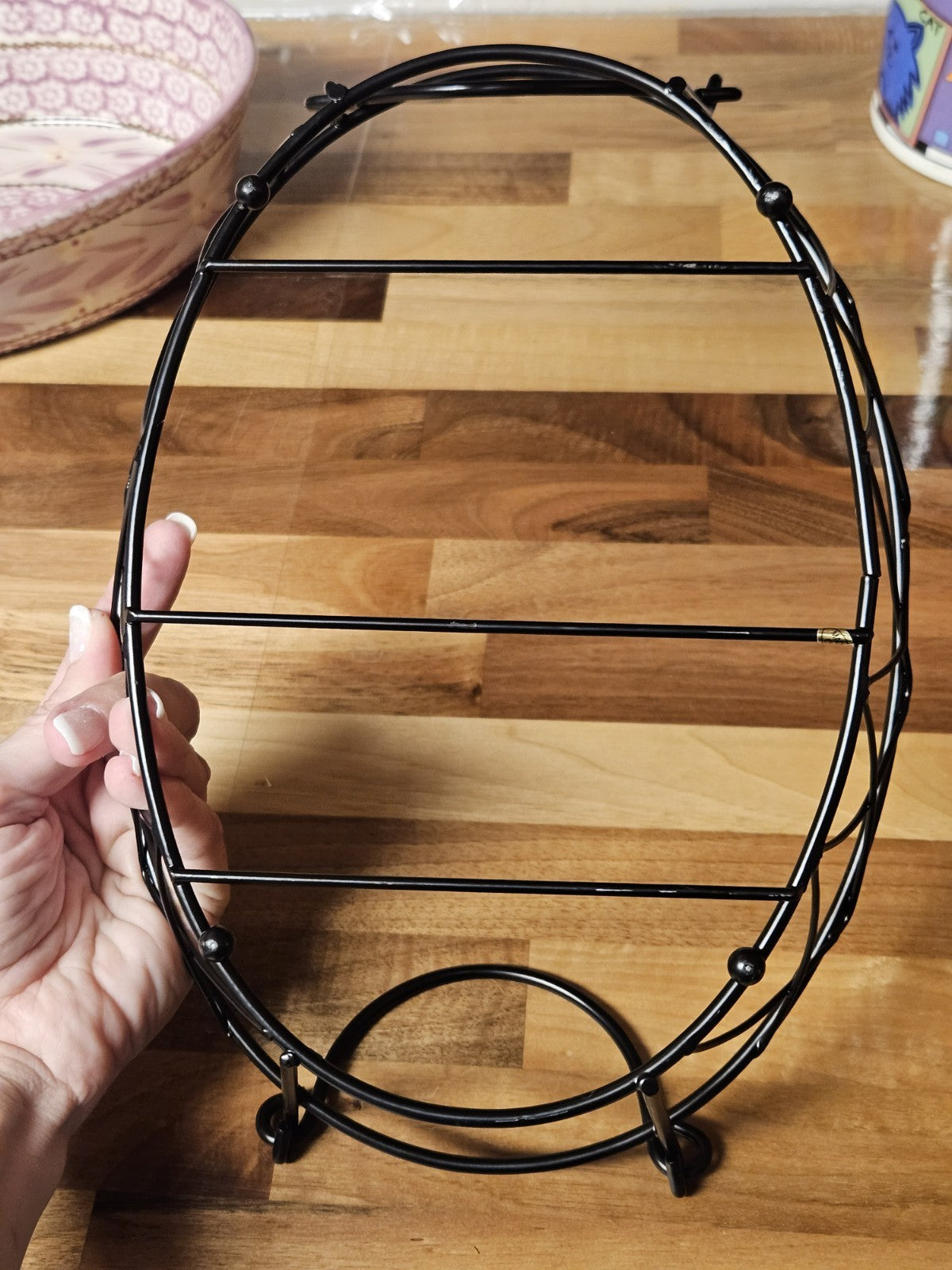 Temptations By Tara Old World Lilac Oval Baker 2.5 qt. Metal Rack & Trivet
