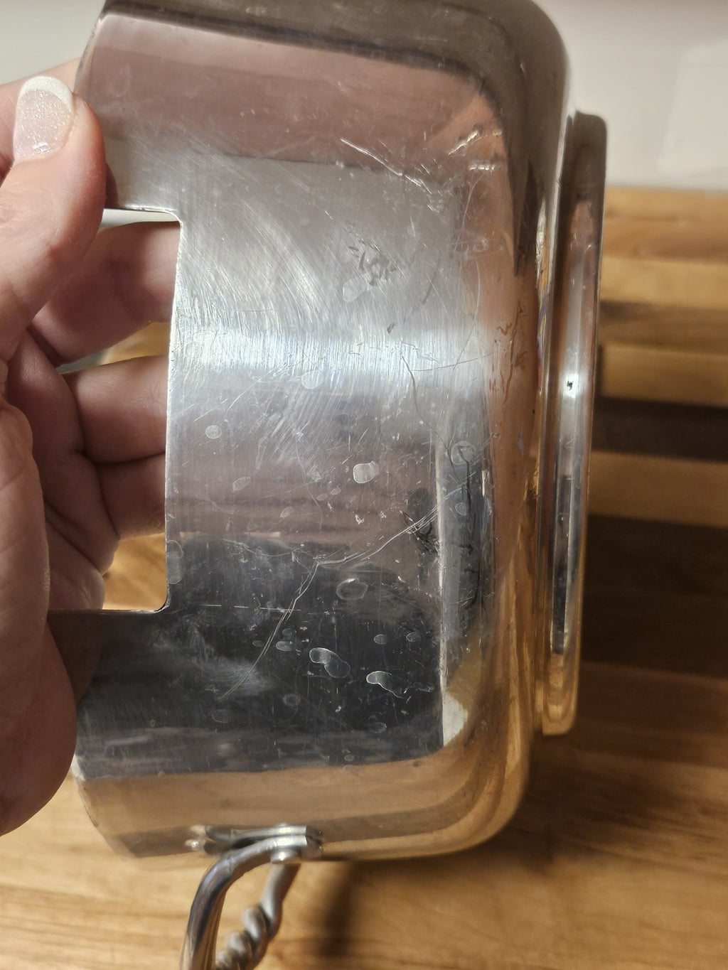 Vintage Buenilum Aluminum Casserole Serving Dish Holder Replacement Base Only