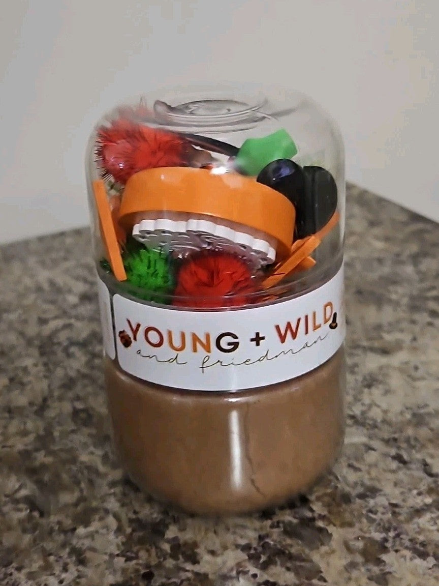 New Young Wild and Friedman Sensory Dough Grab & Go Play Kit Thanksgiving Turkey