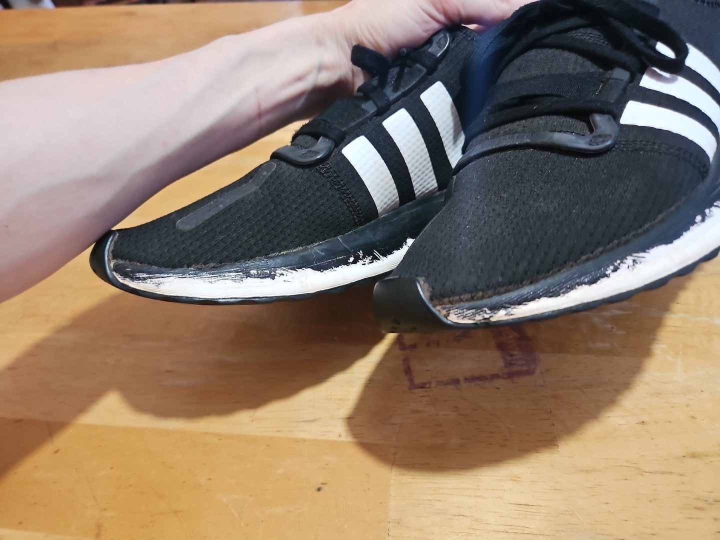 Adidas U Path Run Casual Sneakers From Finish Line Mens Size 10.5 Black & Orange