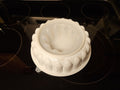 Vintage Tupperware White & Blue Speckled 1202-6 Jel-Ring Mold 3 Piece Set