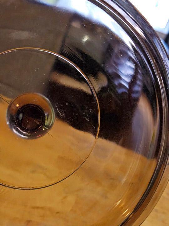 Vintage Pyrex Replacement Lid Pyrex Vision V1.5C Brown EUC