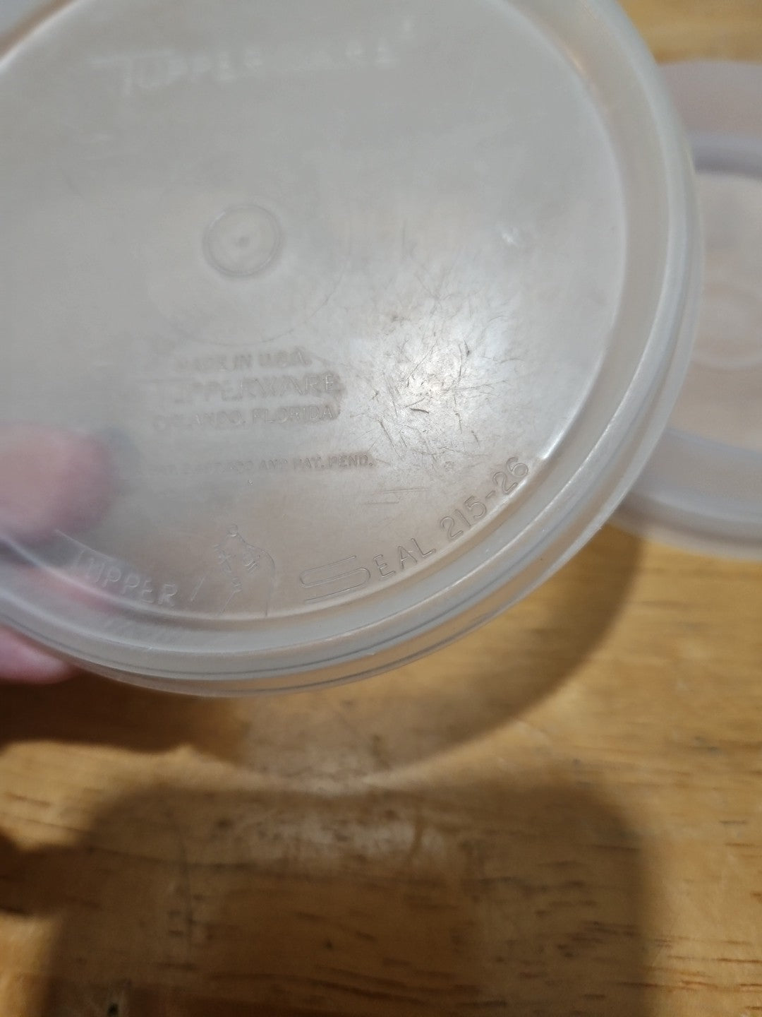 Vintage Tupperware Set of 3 Hamburger Keepers #882 W/ Lid, Press & Slider Press