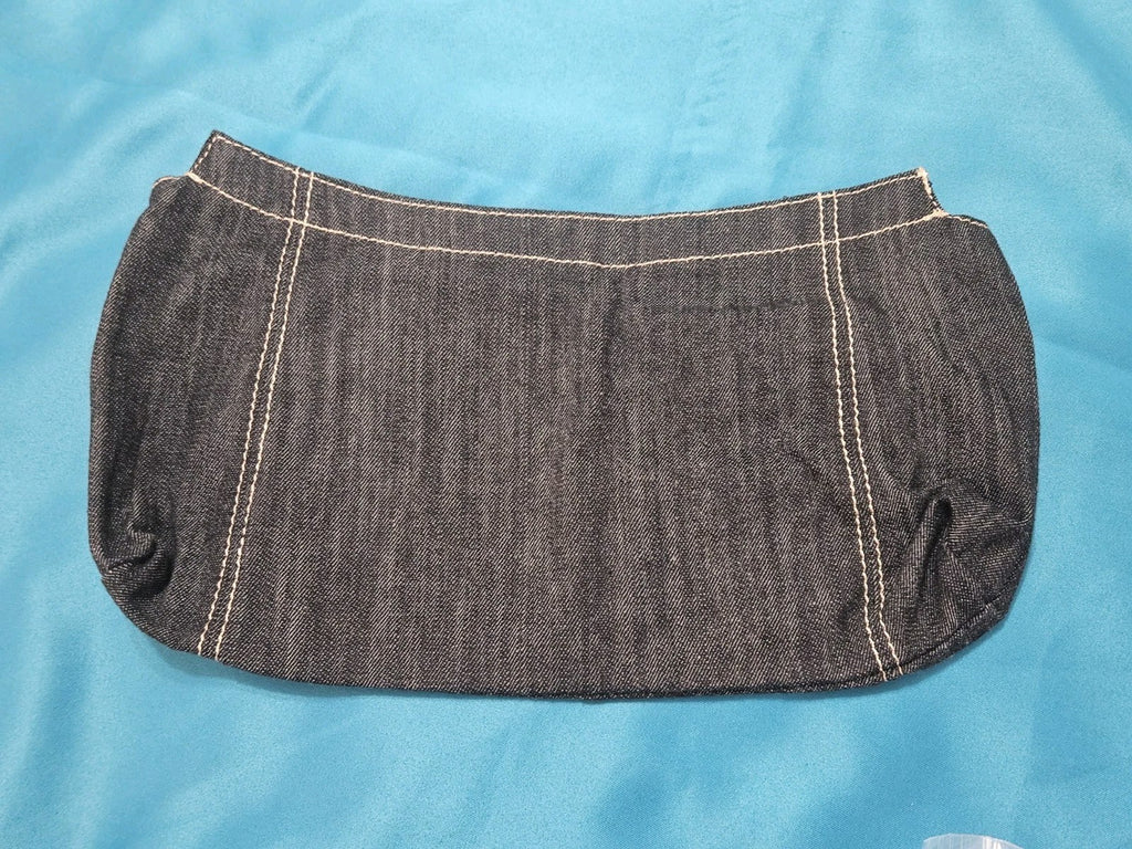 NWOT Thirty-One Fitted Purse Skirt Dark Wash Denim With Pocket Accents
