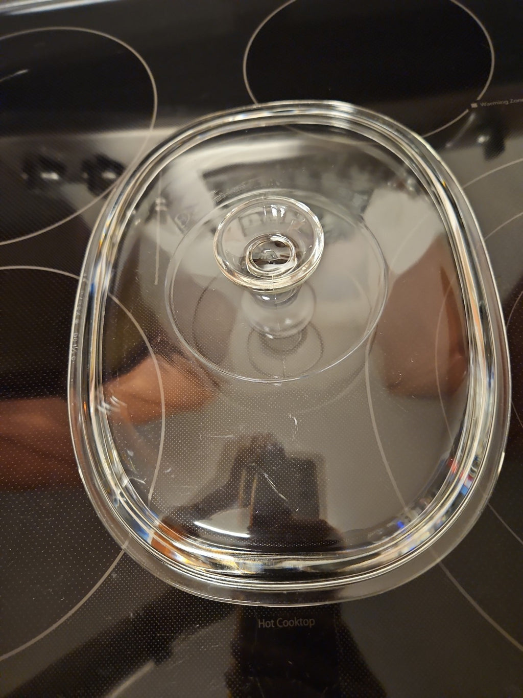 Pyrex DC 1 1/2-C Oval Glass Replacement Lid Cover for 3 Qt. Oval Dish DC-1.5-C