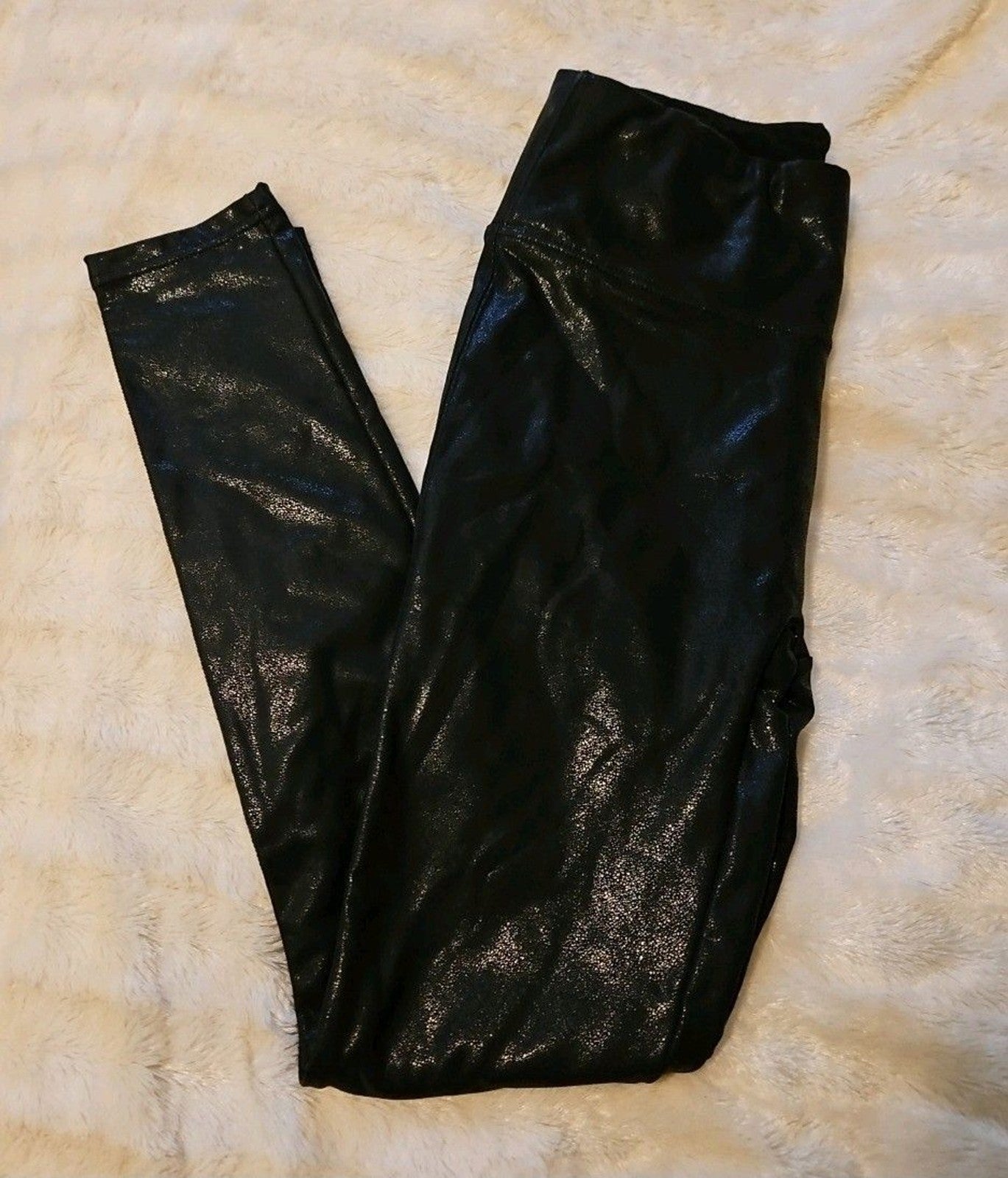Booty Gal Faux Leather Leggings For Women High Waist Pants Size S