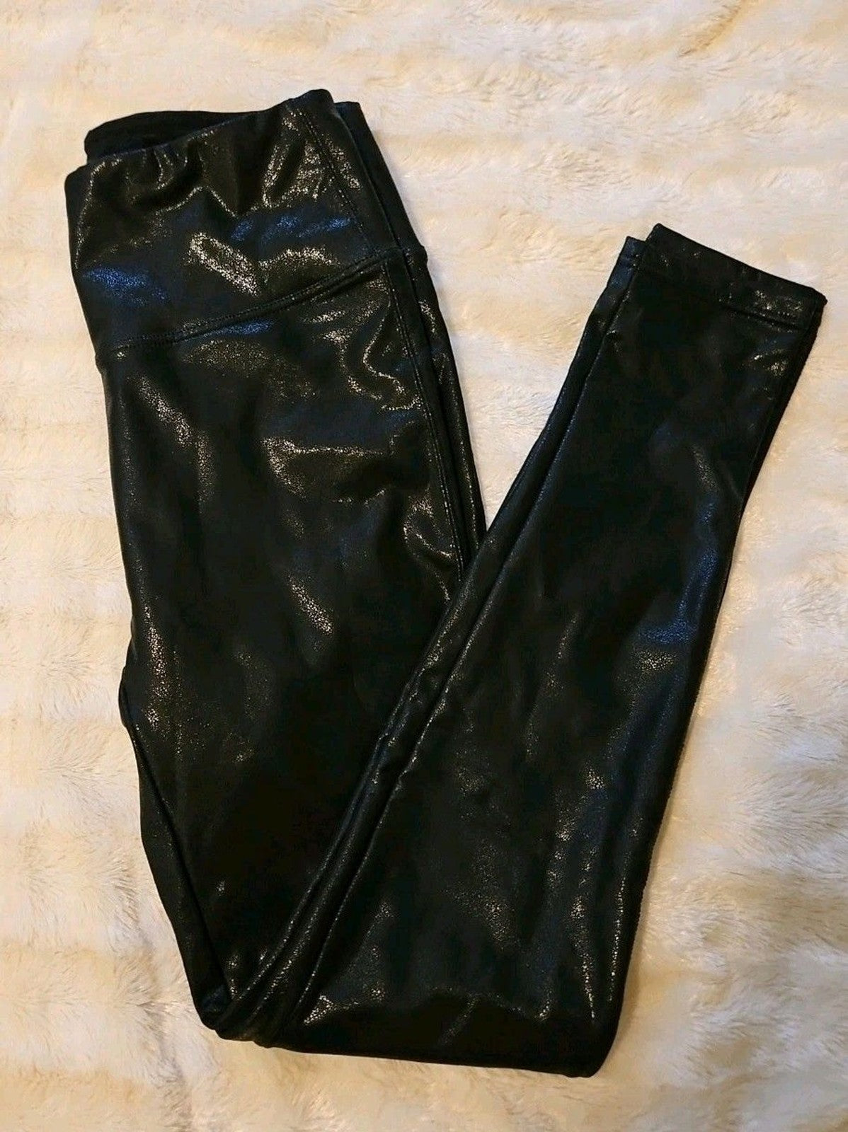 Booty Gal Faux Leather Leggings For Women High Waist Pants Size S