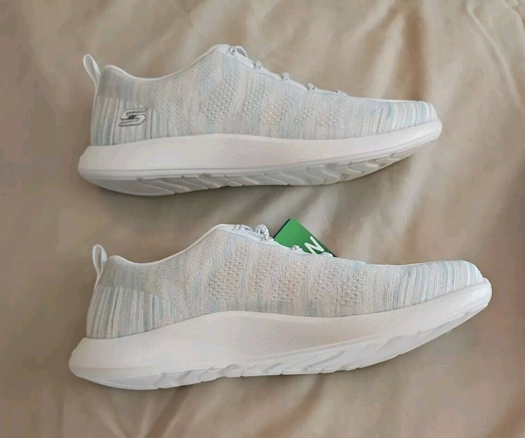 New Skechers Vapor Foam Lite Spark Sneakers Women's 7.5 White Multi Slip-on