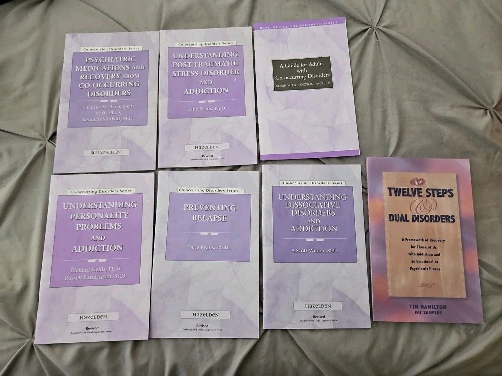 Hazelden's Co Occurring Disorders Series 22 Purple Books / Pamphlets