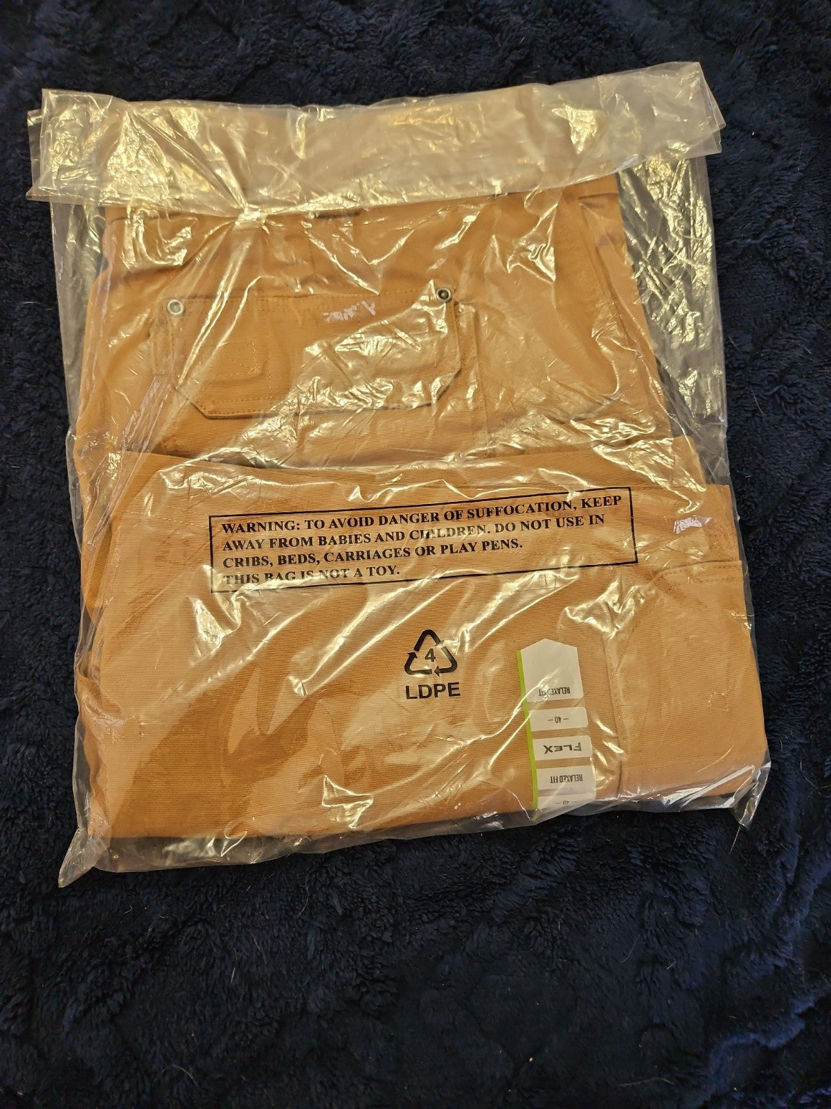 Duluth Trading Co Flex Fire Hose Relaxed Fit 9" Brown Cargo Shorts 36331 Mens 40