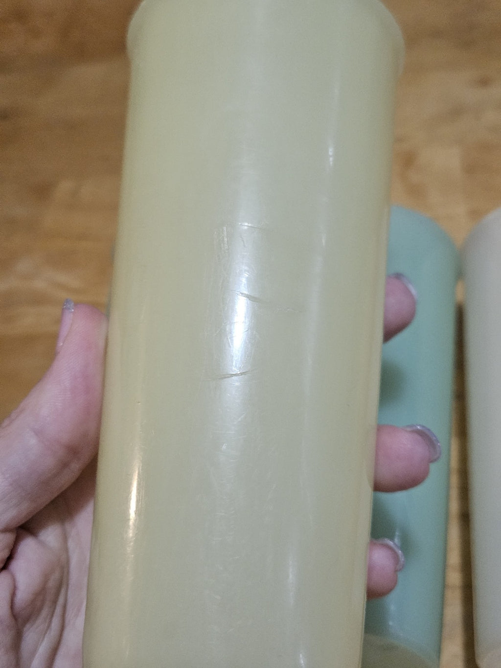 Vintage Lot of 5 Tupperware 115 12oz Pastel Tumblers Juice Cups Retro 1970's
