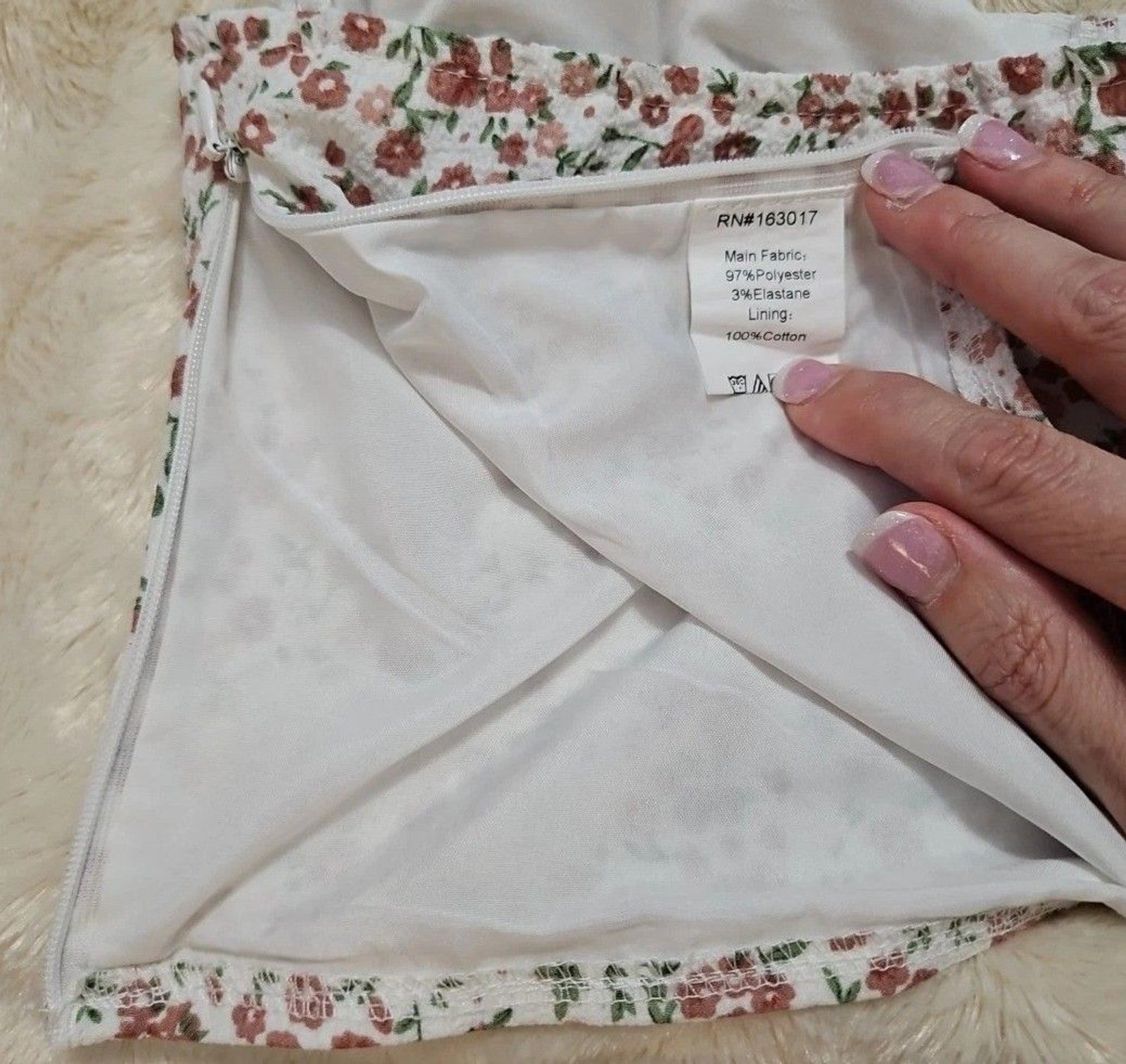 Princess Polly Womens Size 4  Acer Bustier Cropped White Floral Top