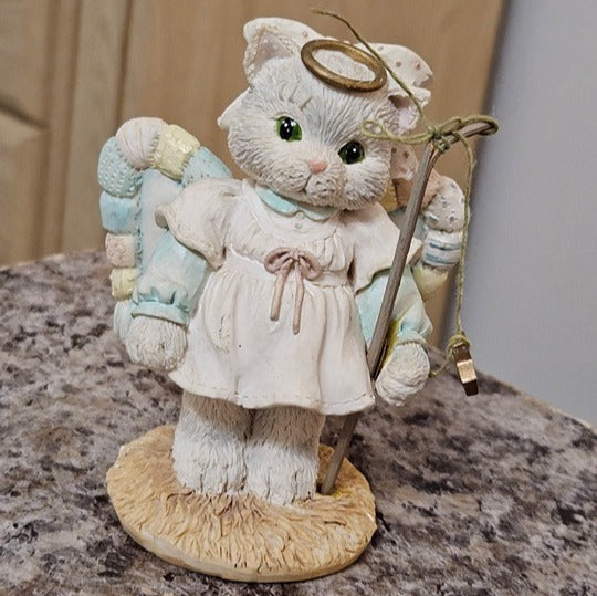 Vintage Calico Kittens by Priscilla Hillman - A Purr-Fect Angel From Above