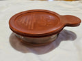 CorningWare Vision Amber Heat N Serve Grab It Bowl V-150-B w/ Red Lid