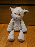 Scentsy Buddy Lenny The Lamb Plush Stuffed Animal Retired Zip Closure