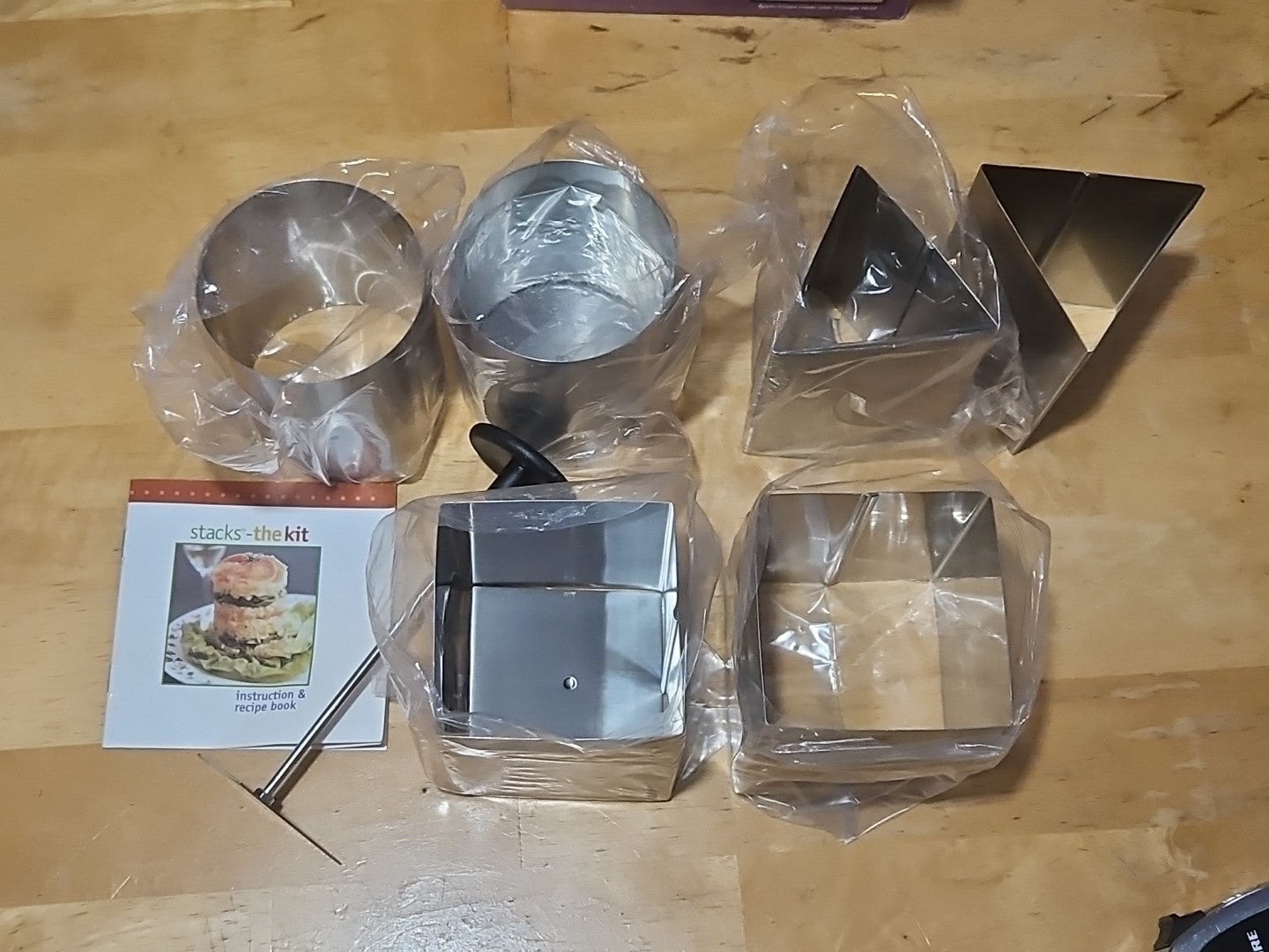 Stacks Kit The Art Of Vertical Food Stainless Steel Cooking Molds EUC