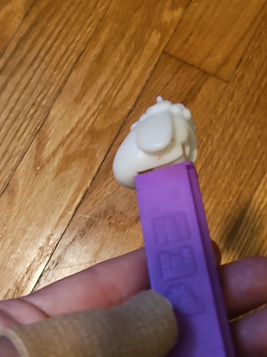 Vintage White Lamb Red Bow Purple 1979 Pez 4 Inch Dispenser With Feet