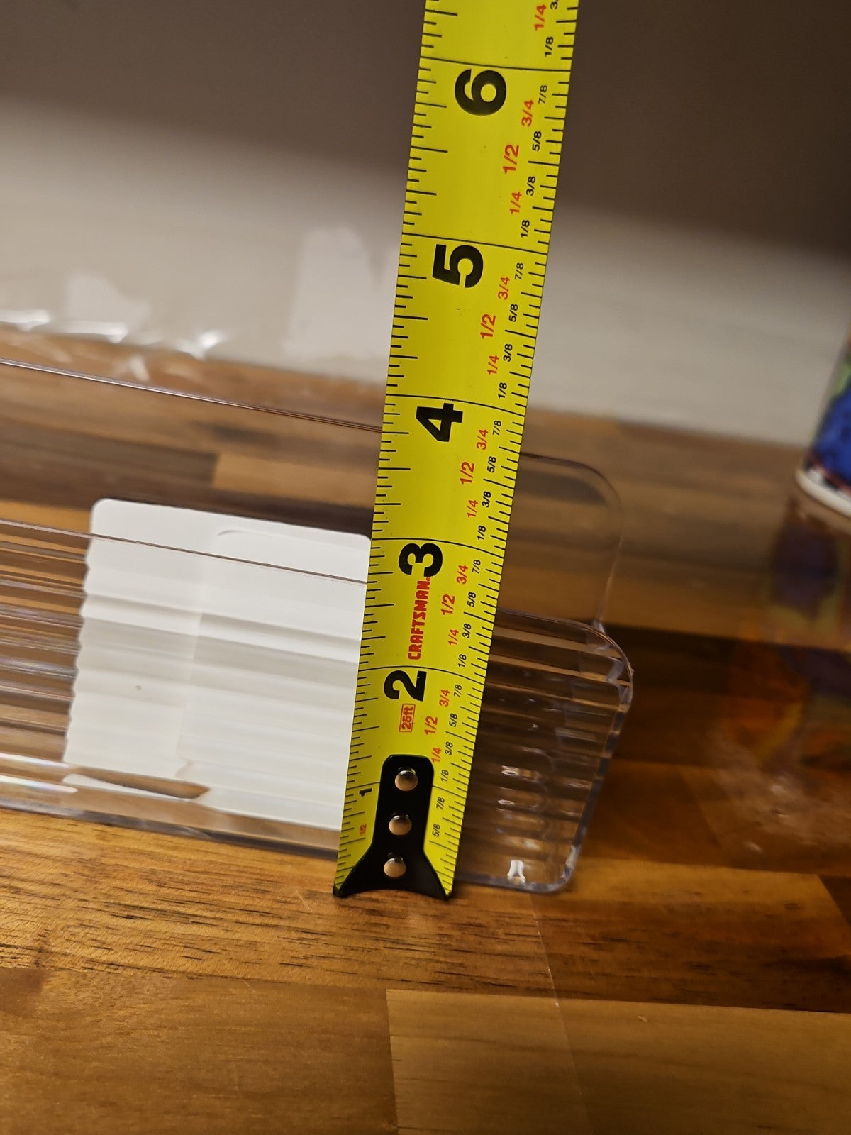 Lot Of 6 Clear Acrylic Adhesive Wall Mounted Organizer Bins Cabinet Storage NIB