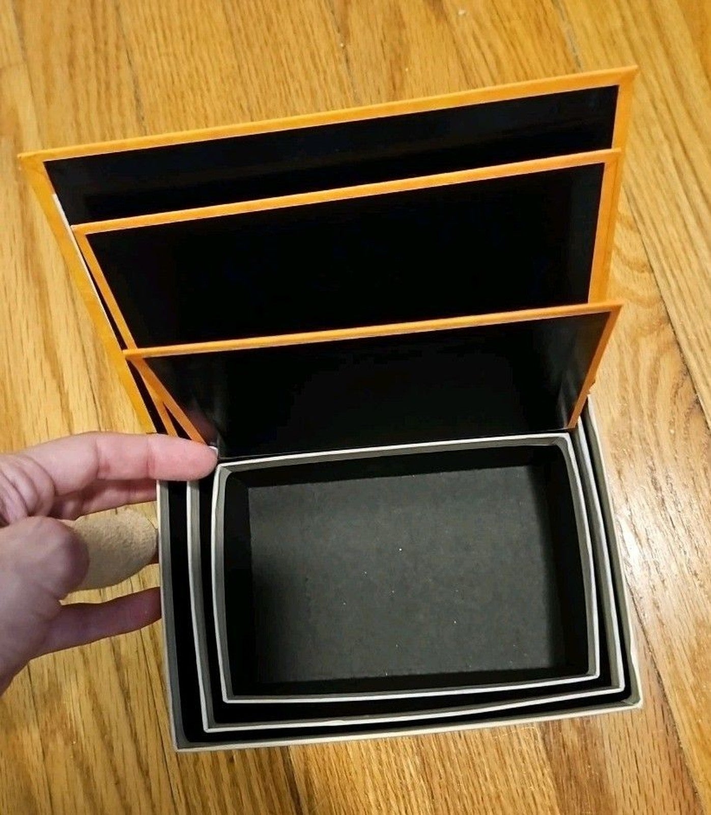 Elegant 3 Pc Nesting Storage Box Set Victorian Goth Halloween Spider Scary Story