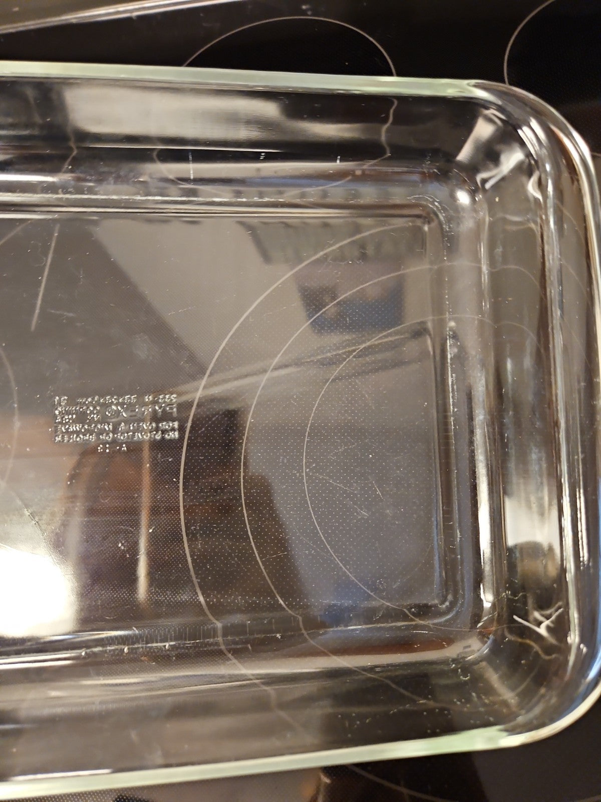 Vintage #233-N Pyrex Rectangular Clear Glass Baking Dish 13" 3qt Casserole Dish