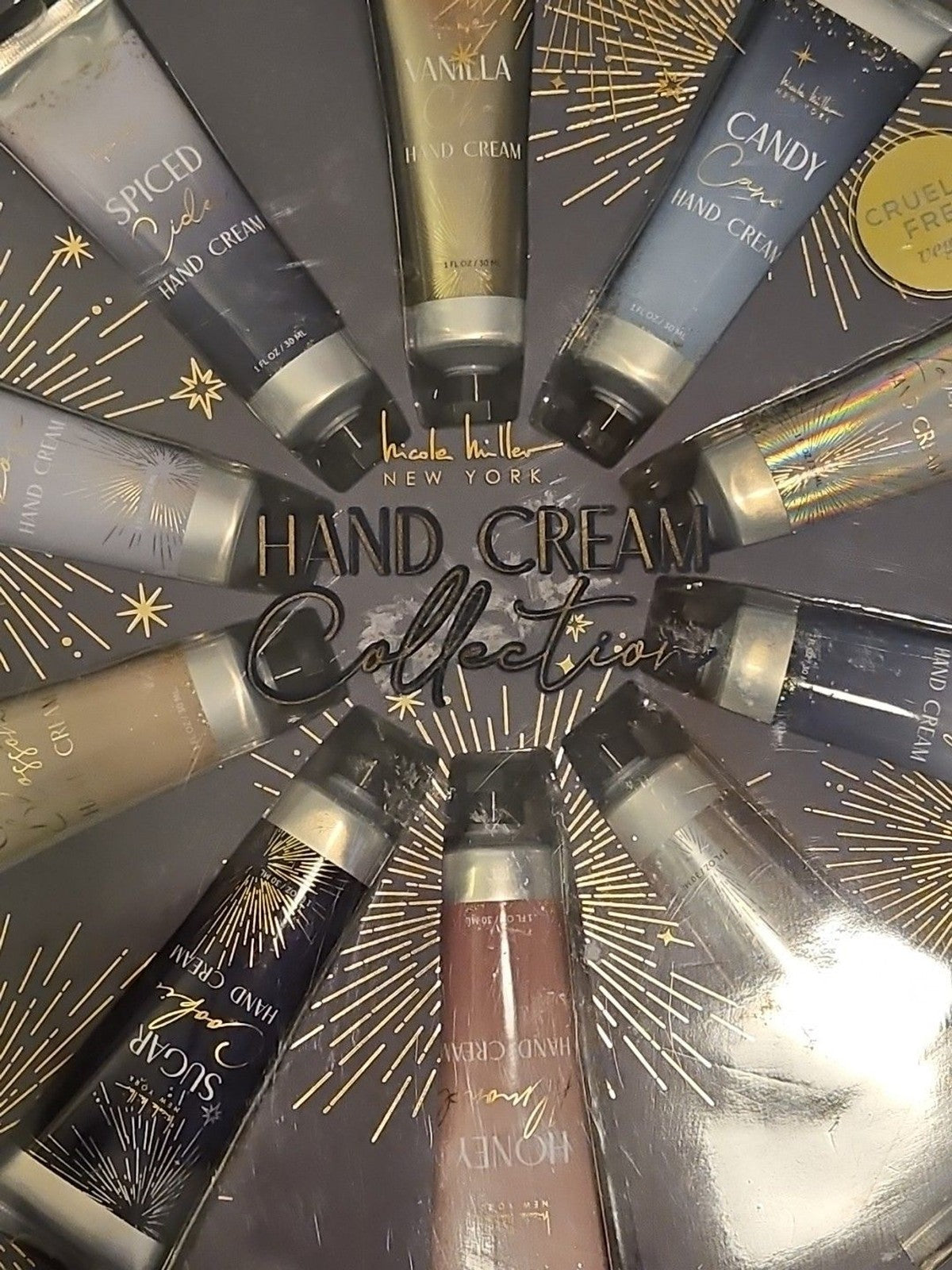 New In Sealed Box Nicole Miller New York Holiday Hand Cream Collection 10 Scents