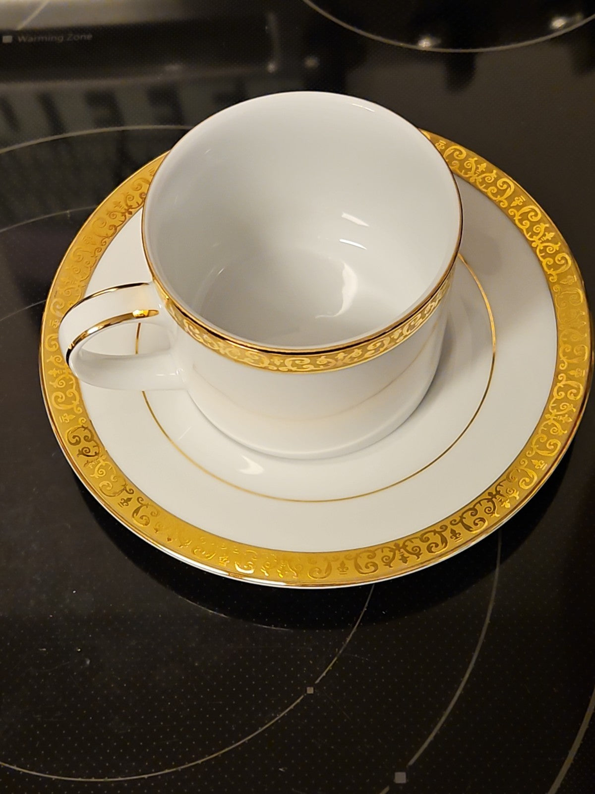Vintage 1991 Royal Gallery Gold Buffet Cup and Saucer Set Near Mint