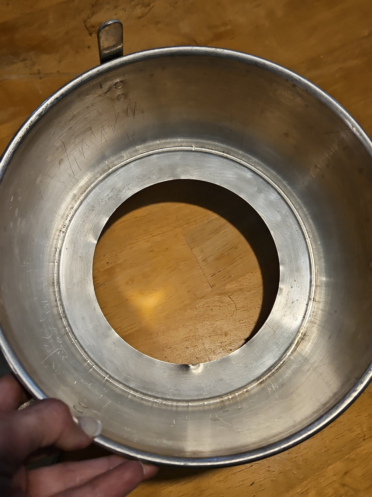 Vintage Mirro Aluminum 10" Angel Food Cake Pan W/ Base Insert 5394M 2 Piece Set