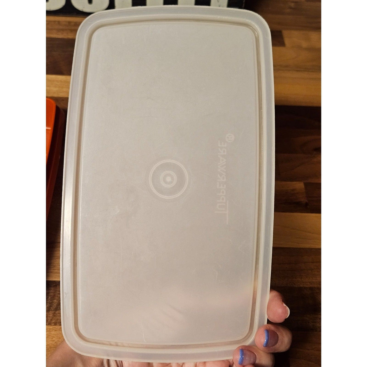 Vintage Tupperware 816 Deli Keeper Cheese Cold Cuts Paprika Red With Lid