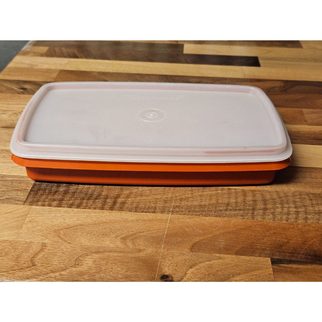 Vintage Tupperware 816 Deli Keeper Cheese Cold Cuts Paprika Red With Lid