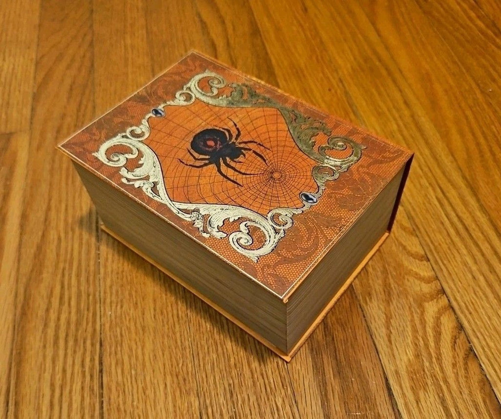 Elegant 3 Pc Nesting Storage Box Set Victorian Goth Halloween Spider Scary Story