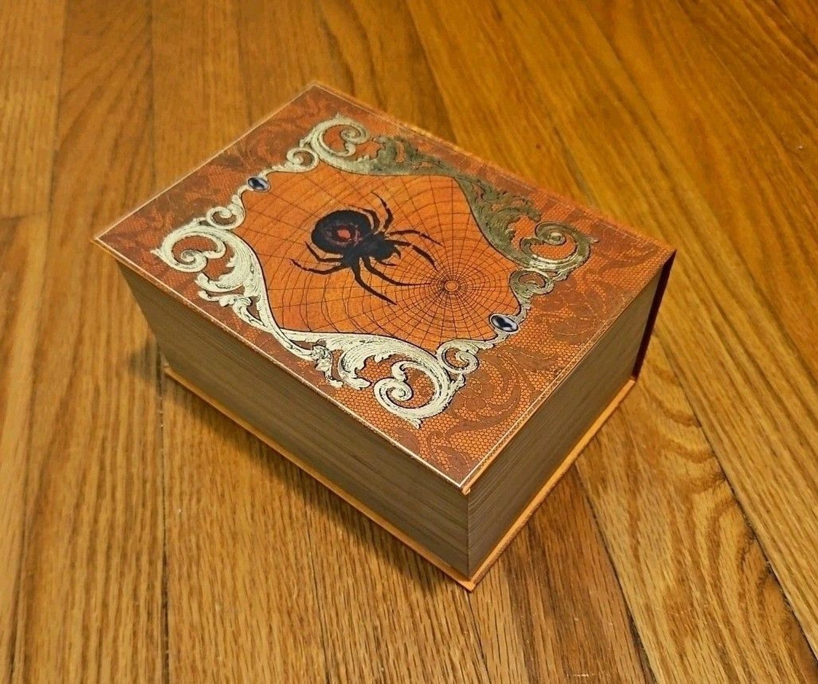 Elegant 3 Pc Nesting Storage Box Set Victorian Goth Halloween Spider Scary Story