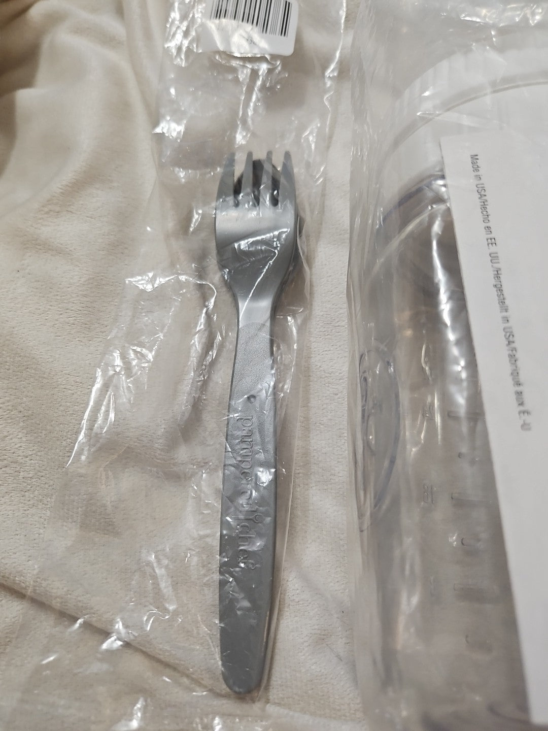 NIP Pampered Chef Make & Take Mason Jar Lunch Set W Fork & Spoon & Insulated Bag