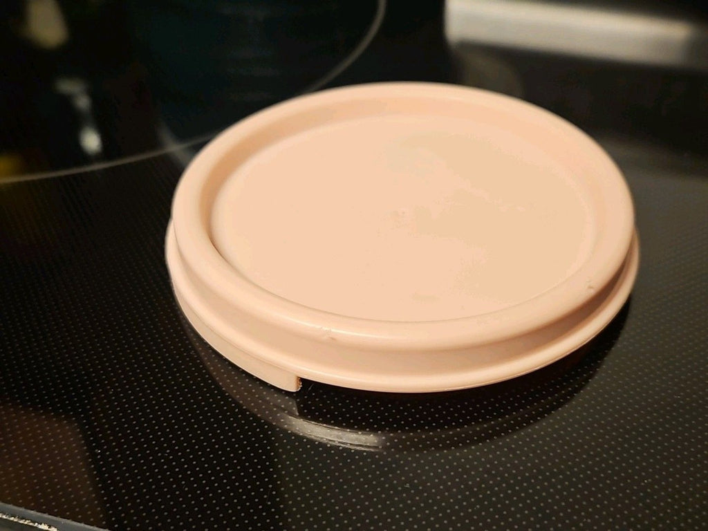 Tupperware Modular Mates 3.5" Round #1607-3 Pink Replacement Lid Vintage