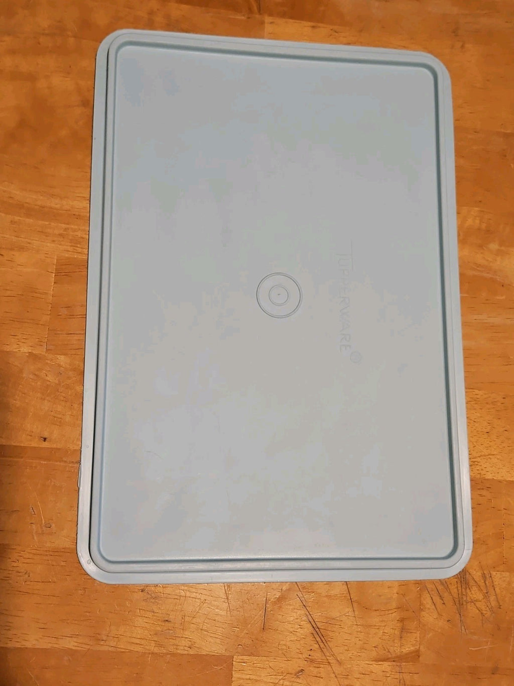 Vintage Tupperware #290 Sheer Rectangle Keeper With #291 Mint Green Lid