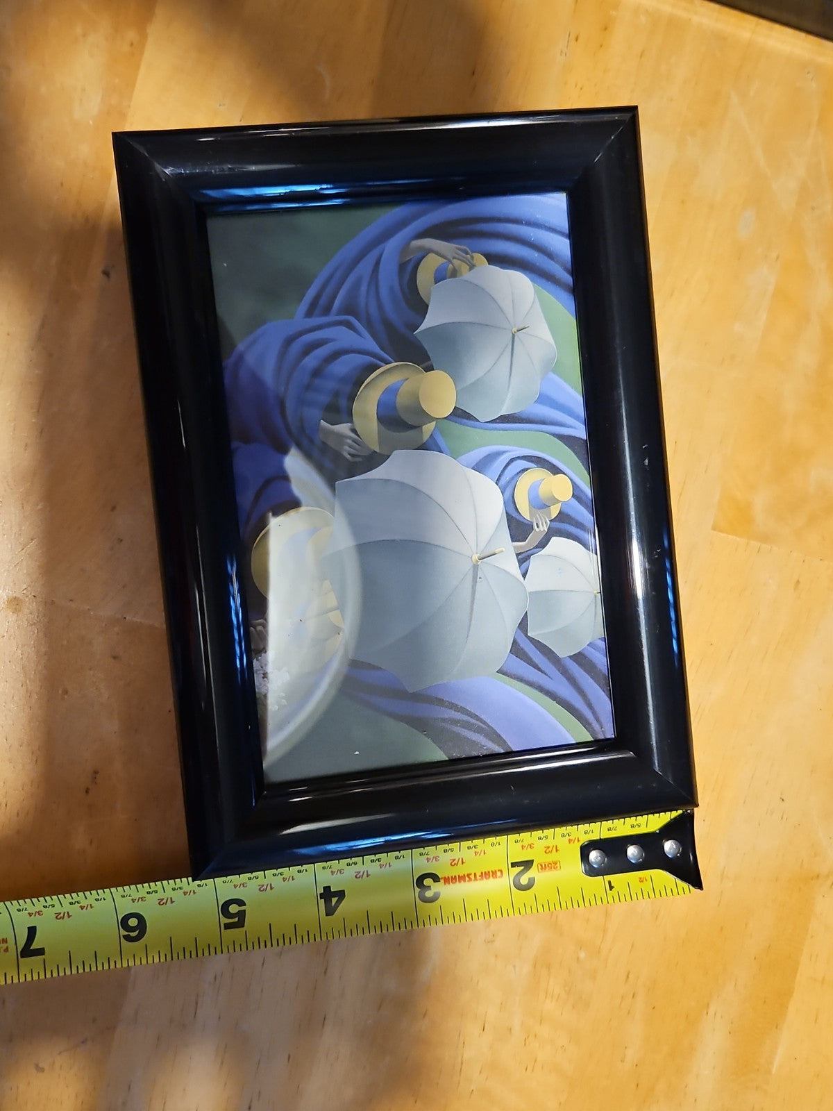 Claude Theberge Vintage Framed Mini Prints Set of 8 Umbrella Surrealist Gallery