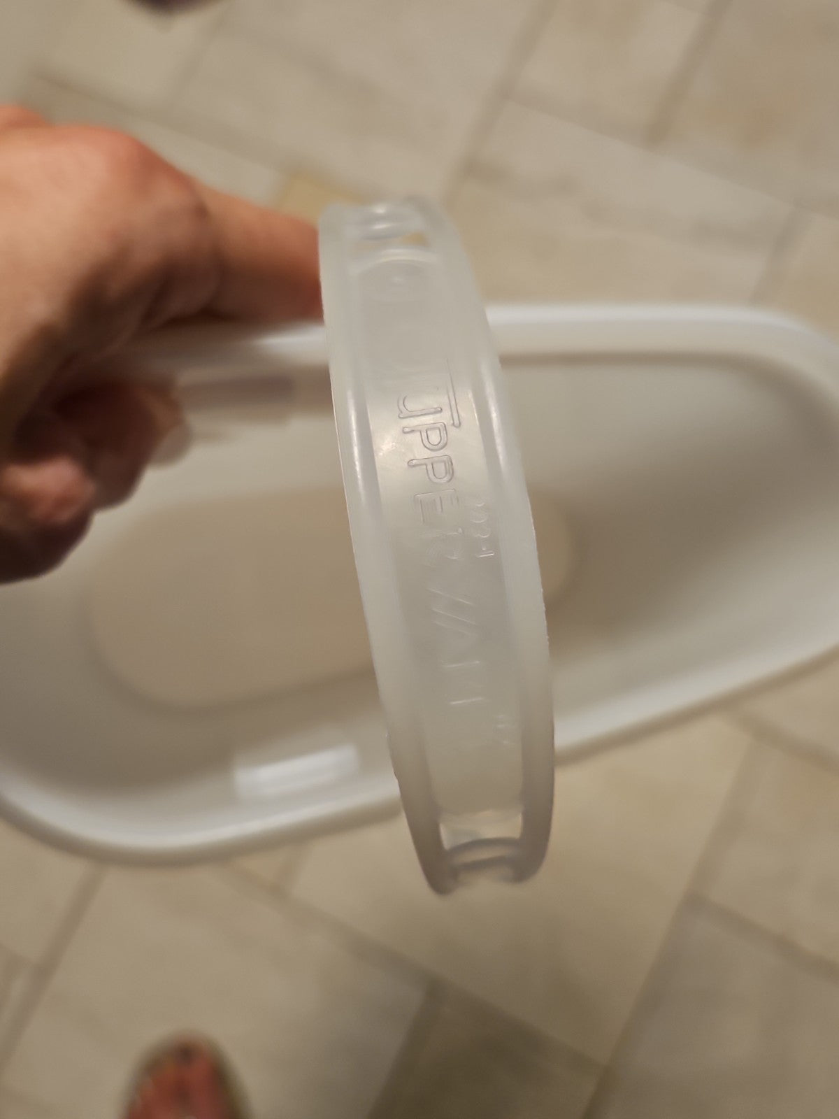 Vintage Tupperware Sheer #587 Pour And Store With Handle No Lid Replacement