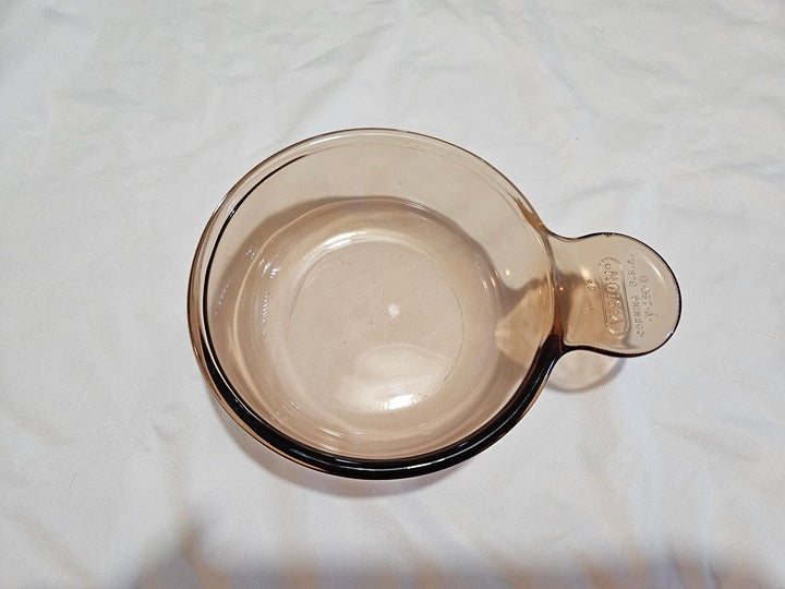 CorningWare Vision Amber Heat N Serve Grab It Bowl V-150-B No Lid