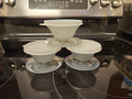Set Of 3 Vintage Tupperware 754-30 Smoke Grey Pudding Jello Dessert Cups w Lids