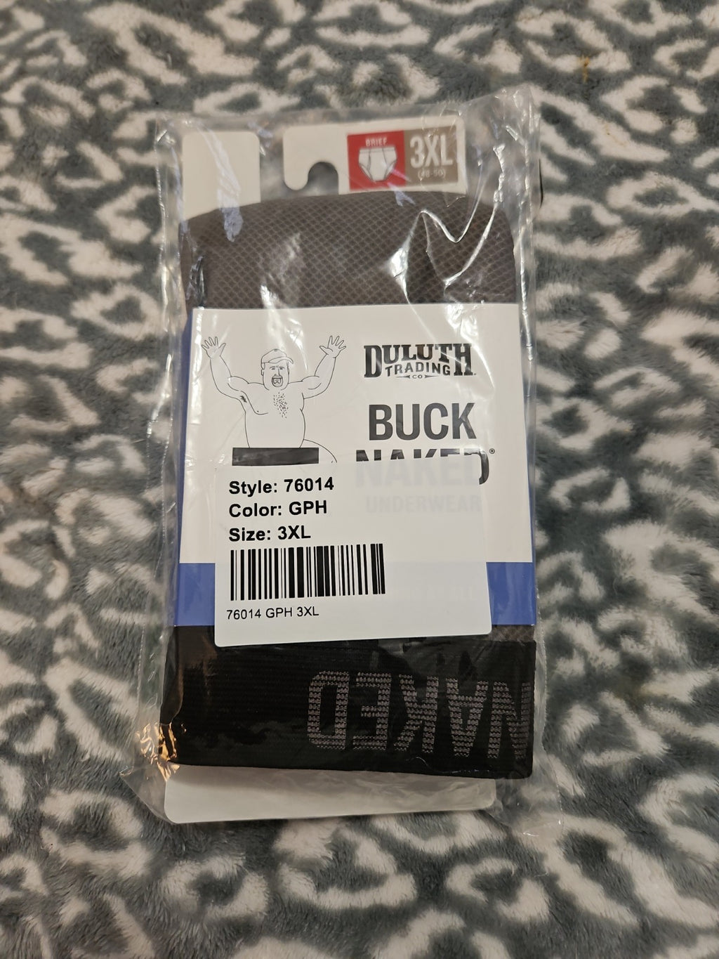 Duluth Trading Company Men's Buck Naked Briefs Graphite Gray 2XL NIP