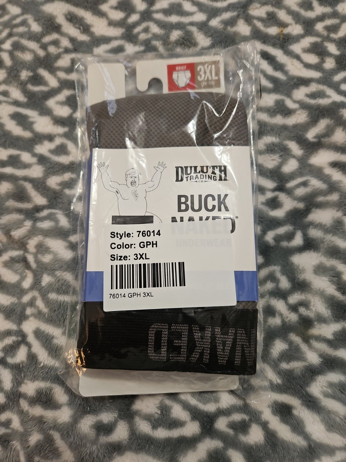 Duluth Trading Company Men's Buck Naked Briefs Graphite Gray 2XL NIP