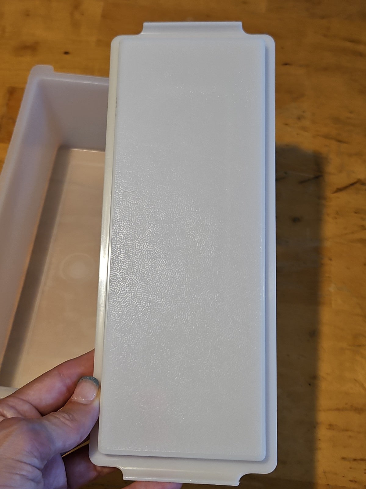 Vintage Tupperware 2 Lb Cheese Keeper #518 W Lid #519 Lg Butter Keeper EUC